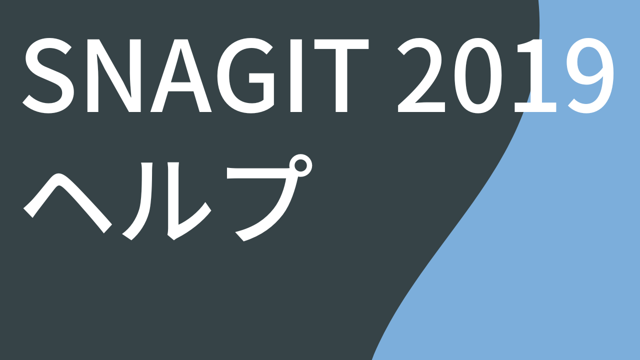 Snagit 2019 ヘルプ PDF