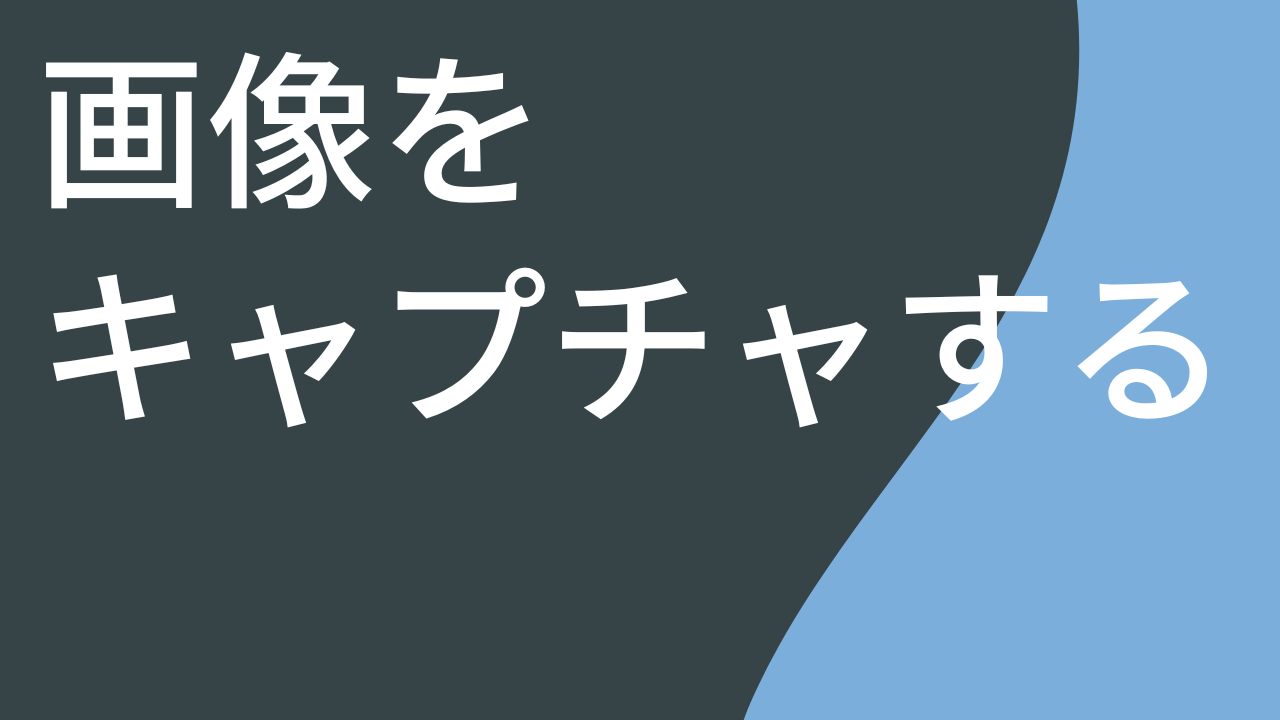 画像のキャプチャs