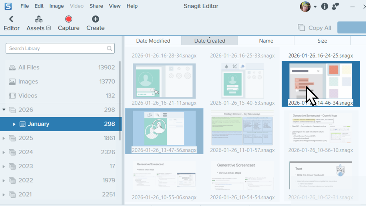 Snagit ライブラリの紹介