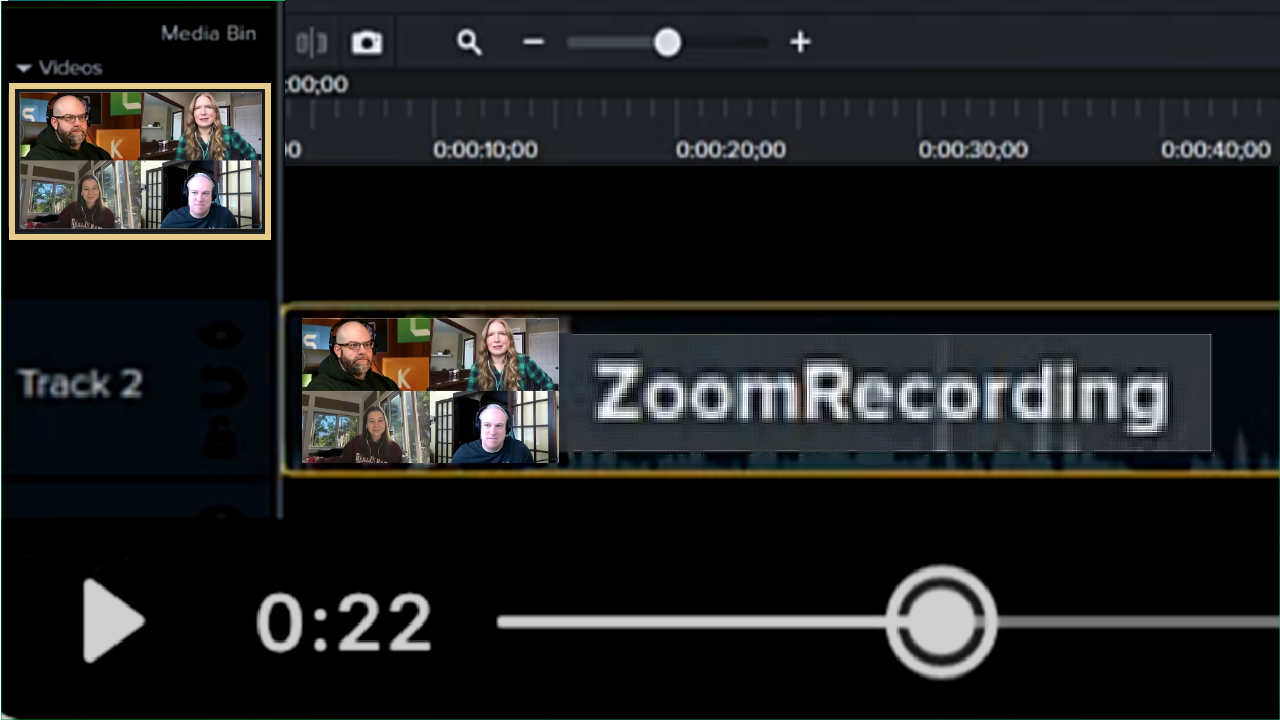 Zoom 録画を編集する